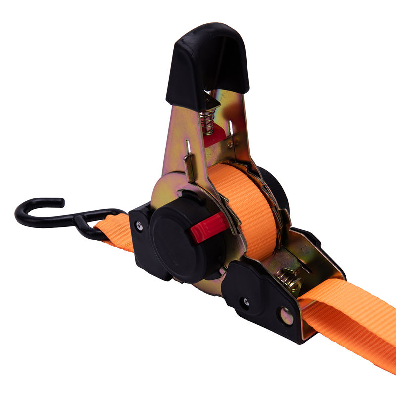 1 inch 200kgs retractable ratchet strap 